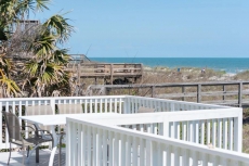 Dog-friendly oceanfront home with new deck - 3 blocks from downtown Folly!