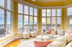Bayfront home w/ 270-degree views, large deck & porch - near Popham Beach